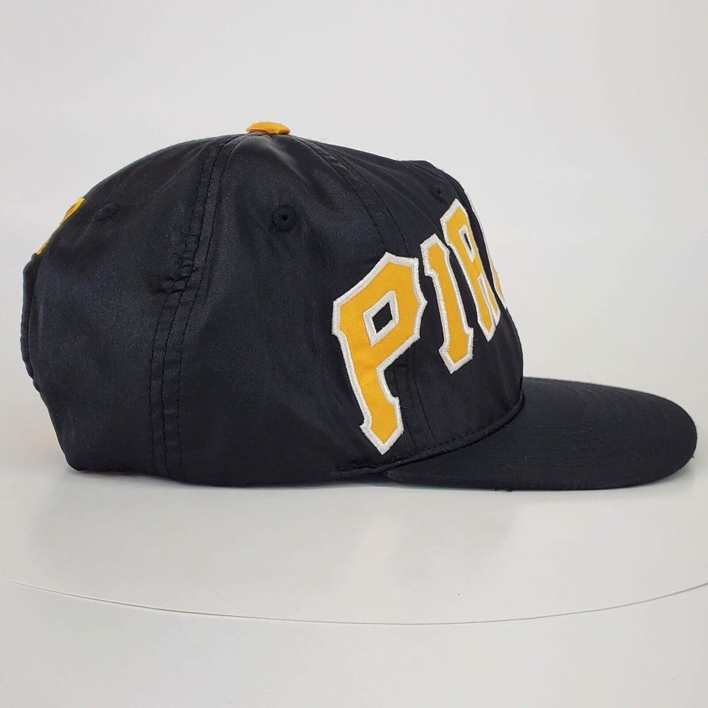 Vintage Rare Pittsburgh Pirates American Needle Hat‎ Script Snapback Black Cap - Picture 3 of 16